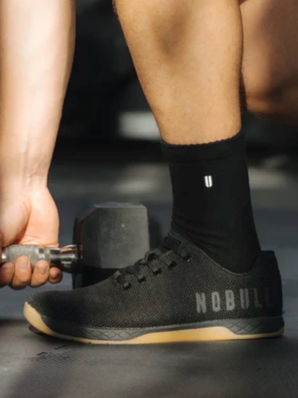 NOBULL Outwork Edge Trainers – Black / Gum Sole – New With Tags size 11 - Picture 2 of 6
